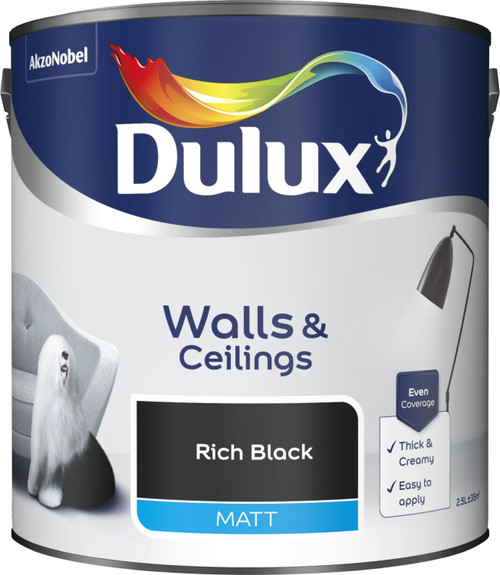Dulux Matt  Rich Black 2.5L