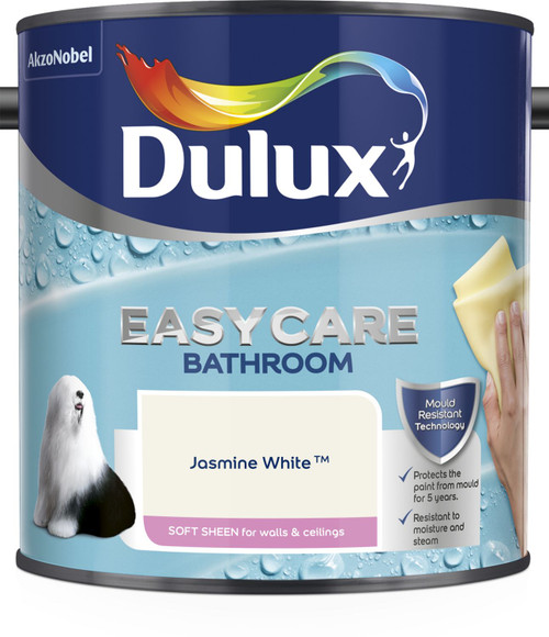 Dulux Easycare Bathroom Jasmine White 2.5L 