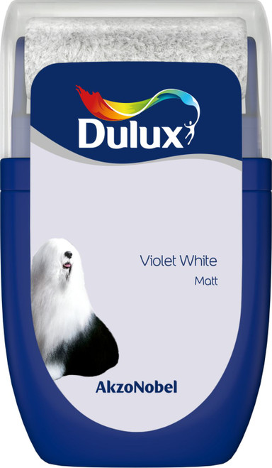 Dulux Tester Violet White Matt 30ml 