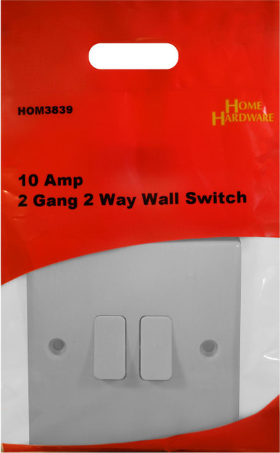 10 Amp 2 Gang 2 Way Wall Switch 