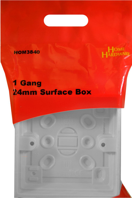 1 Gang 24mm Surface Box 