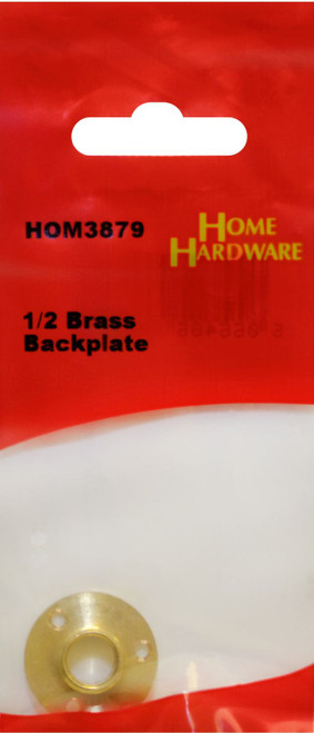1/2 Brass Backplate 