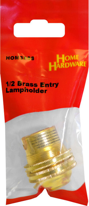 1/2 Brass Entry  Lamp Holder 