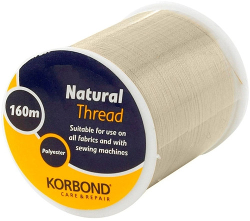 Korbond Polyester Thread Natural 160 meters