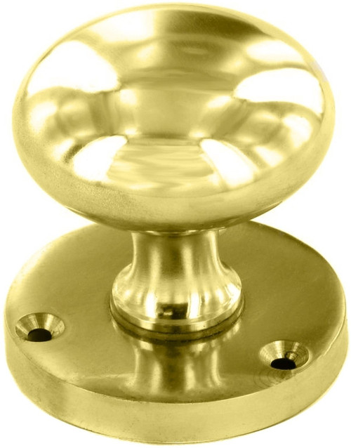 Securit Brass 60mm(2.4") Victorian Mortice Knobs Set 