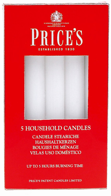 Prices Candles Household Candle 165mm Pack of 5