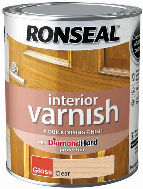 Ronseal Interior Varnish Clear Gloss 750ml