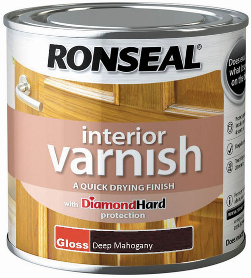 Ronseal Interior Varnish Deep Mahogany Gloss 250ml
