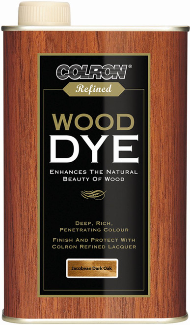 Ronseal Refined Colron Wood Dye Jacobean Dark Oak 250ml