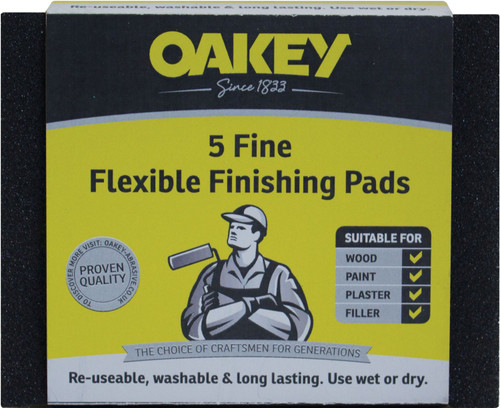 Oakey Flexible Finishing Pads pack of 5