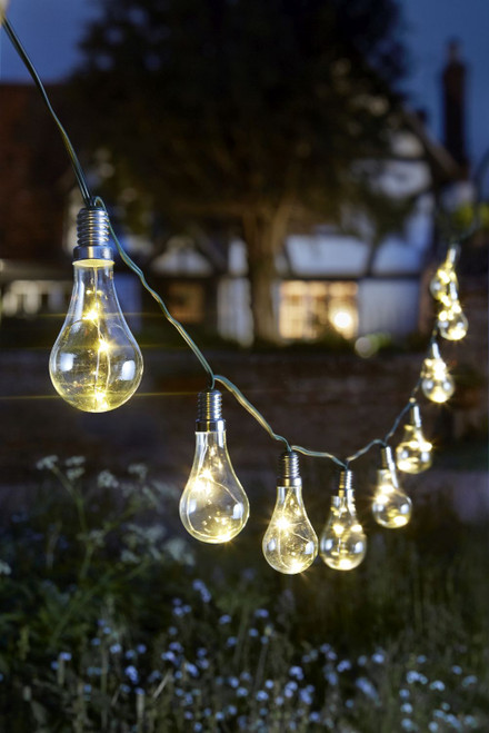 Smart Garden Solar Powered Eureka Lightbulb String Light