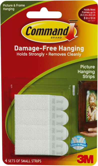 Command 4 Sets of Small Picture Hanging Strips