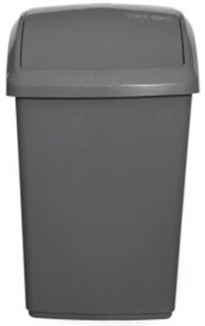 Whitefurze Silver Swing Bin 30Ltr 40x30x26cm