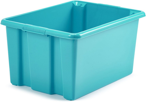 Whitefurze 14Ltr Stacking Box Teal 40x28x20cm