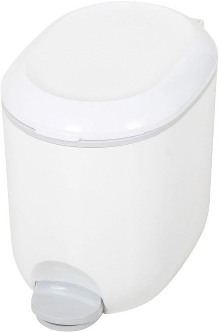 Addis White Bathroom Pedal Bin