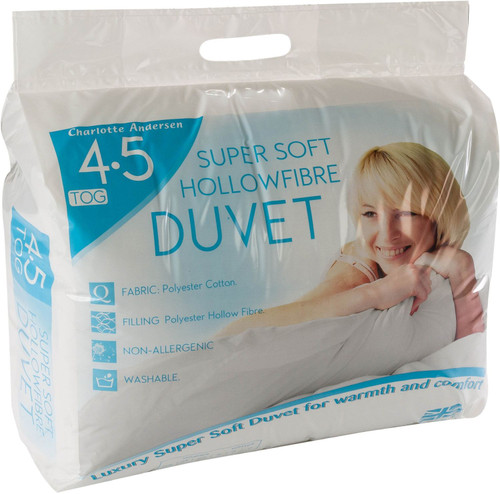 Charlotte Anderson Super Soft Hollowfibre Single Duvet 4.5 Tog