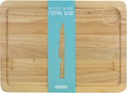 Apollo Hevea Wood Chopping Board 40x30cm