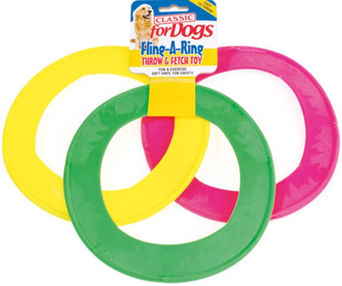 Classic Fling a Ring Throw & Fetch Toy for Dogs