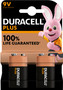 Duracell Plus PP3 9V Batteries pk2