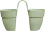 Flower Twin Planter Green