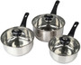 3Pce S/S Set Sauce Pans