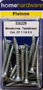 Home Hardware  Hardened Pozi Twinthread CSK Woodscrews BZP 1 1/4" x 6 pack of 20