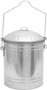 The Fireside Range Small Ash Bin & Lid Galvanised 43 x 37cm