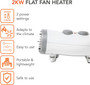 Warmlite Flat Fan Heater 2kw