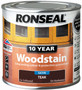 Ronseal 10 Year Woodstain Teak 250ml 