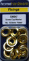 Home Hardware No.10 Screw Cup Washers Brass Plated pack of 15