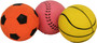 Jolly Doggy Rubber Sports Ball Pack of 3