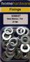 Home Hardware  Flat Steel Washers BZP M6 pack of 27