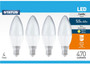 Candle LED SES Warm White Bulb 5w=40w Pack of 4