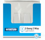 Status 2 Gang 2 Way Wall Switch White