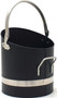 The Fireside Range Coal Bucket Black & Pewter