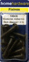 Home Hardware  Round Head Woodscrews Black Japanned 1" x 10 pack of 8