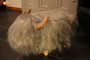 Georgette the Grey Highland Cow Footstool