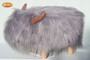 Georgette the Grey Highland Cow Footstool