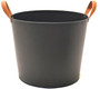 The Fireside Range Large Handled Log Bucket Black