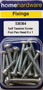 Home Hardware  Pozi Pan Head Self Tapping Screws BZP 1" x 6 pack of 17