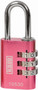 Kasp 30mm Combination Padlock Pink 