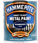 Hammerite Direct To Rust Metal Paint Hammered Blue 750ml