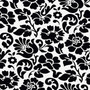 D-C-Fix Black & White Flower Self Adhesive Vinyl 2m x 45cm