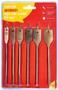 Am-Tech 6pc Flat Wood Bit Set Titanium 