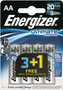 Energizer AA Ultimate Lithium Card 3+1 