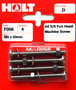 Holt S/Steel Pan Head M/Screw M5 x 50mm Card of 4 