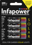 Infapower AA Solar Light Batteries Card of 4 