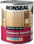 Ronseal Satin Outdoor Varnish Crystal Clear 750ml 