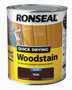 Ronseal Satin 750ml Quick Drying Woodstain Teak 