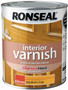 Ronseal  Interior Varnish Medium Oak Gloss 750ml